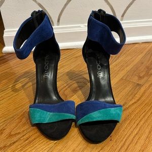 Blue Two-tone Aldo Heels